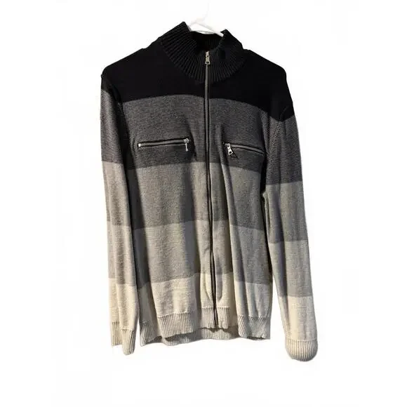 Men's I.N.C. International Concepts Cotton Zip-Up Sweater, L - Picture 4 of 5